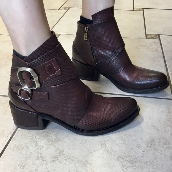 NWT A.S.98 Olin Ankle boots textured leather (40) 10 - Picture 10 of 14